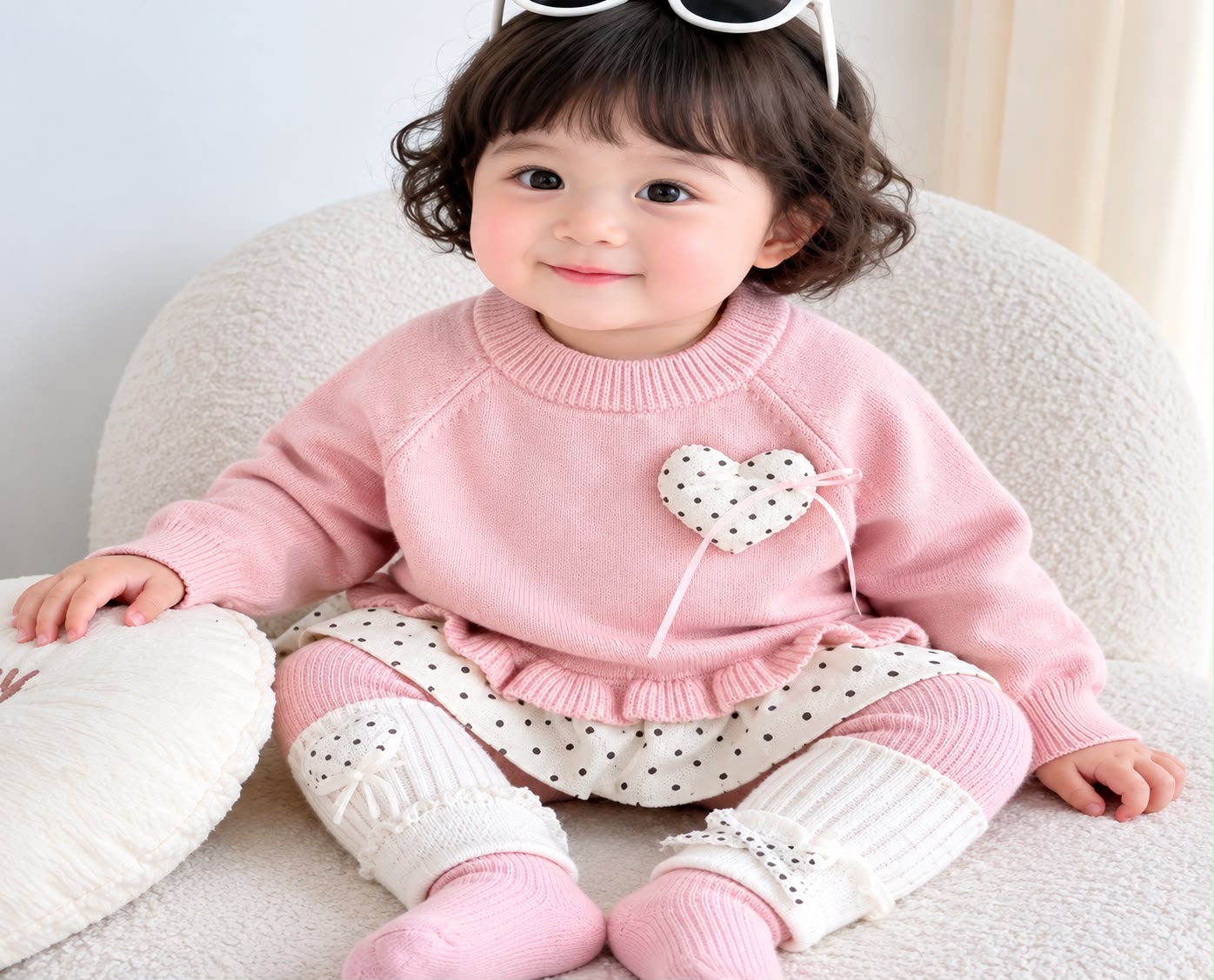 Bebé con conjunto rosado de Sarahi's Import