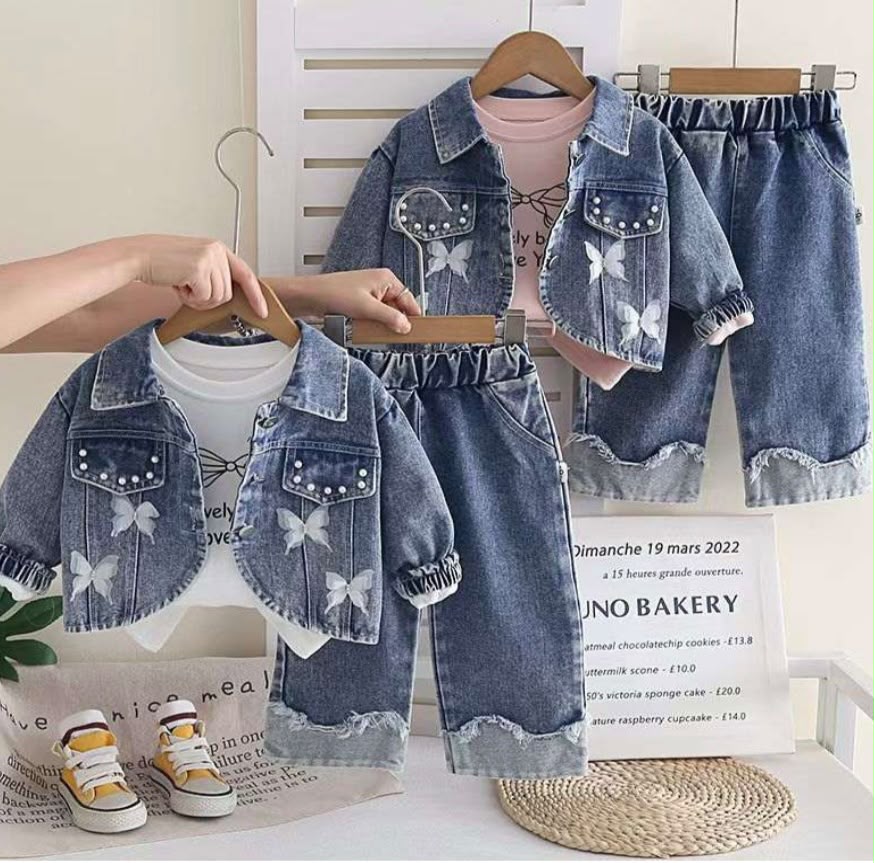 Conjunto denim Mariposas