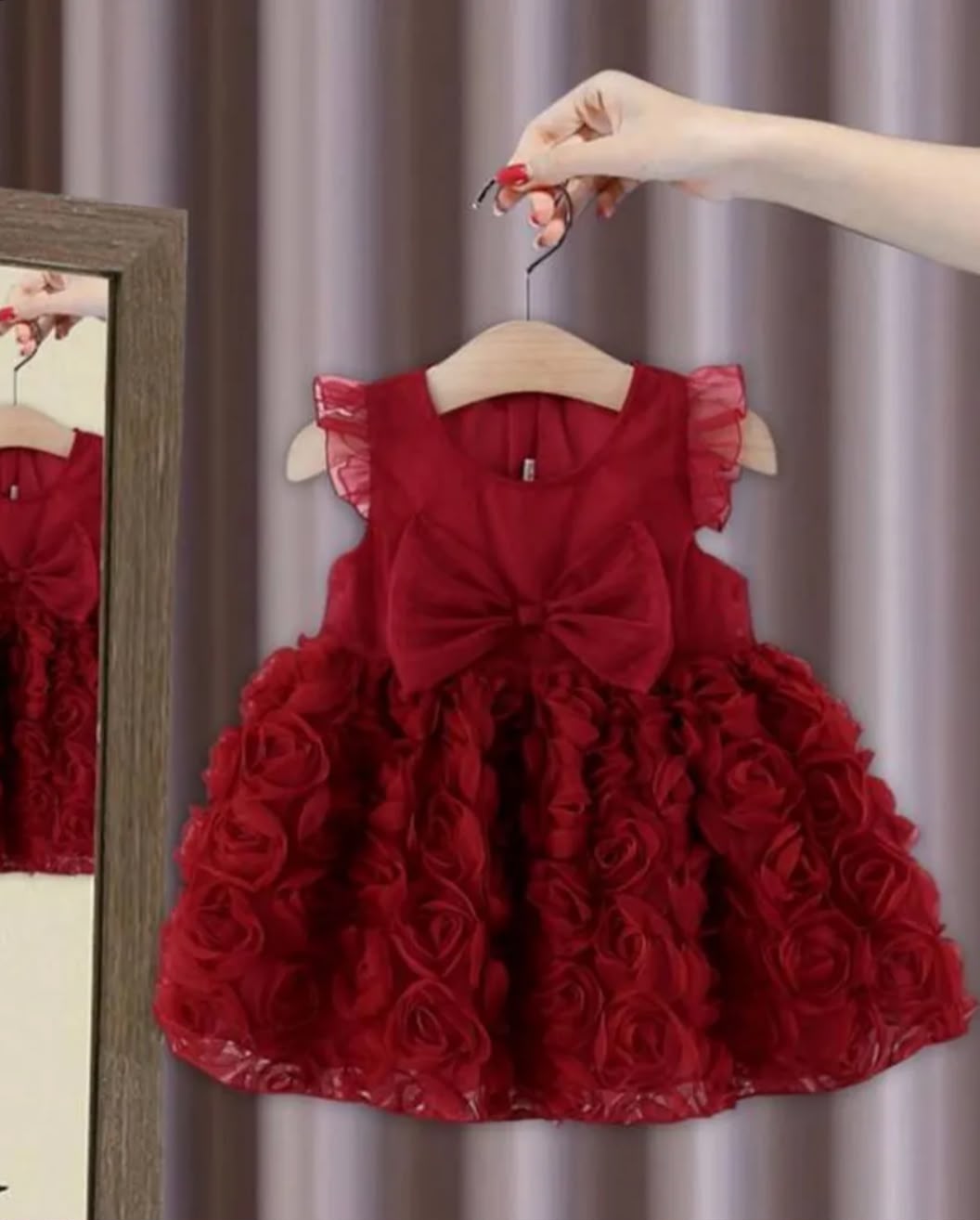Vestido rojo de Rosas