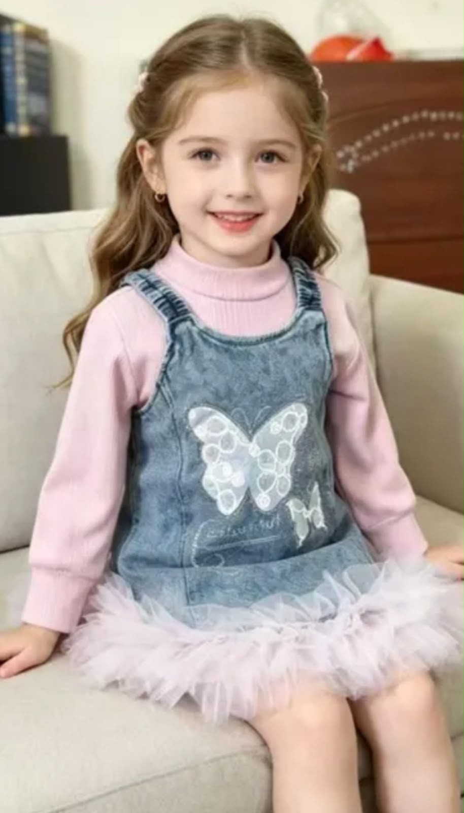 Vestido denim Mariposas