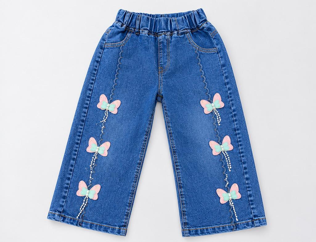 Jean Mariposas pastel